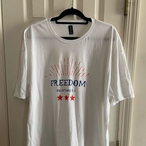 NWT Christian Themed Freedom T-Shirt